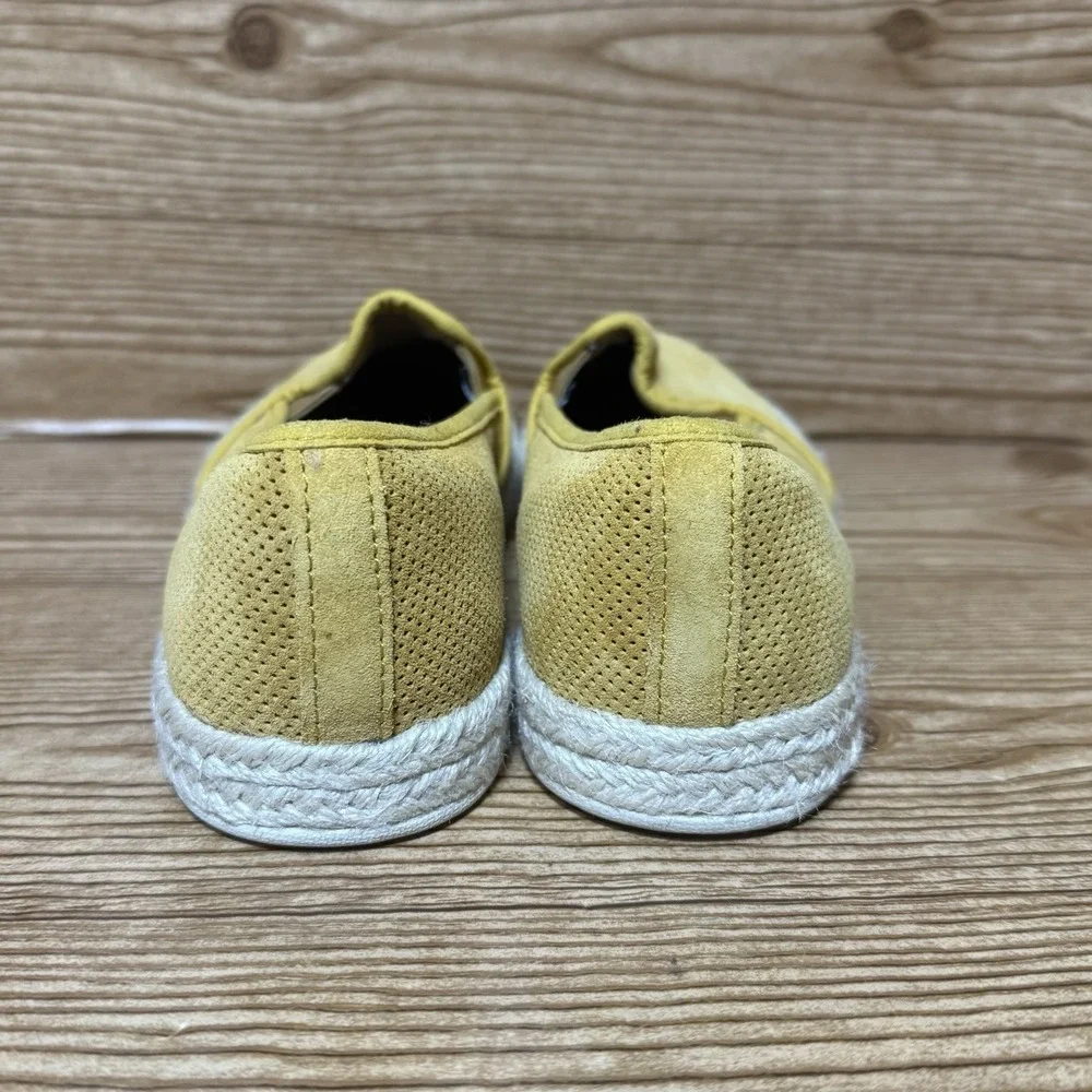 Clarks Azella Theoni Flats Women Sz 9.5 Espadrille Slip On Shoes Yellow Vacation